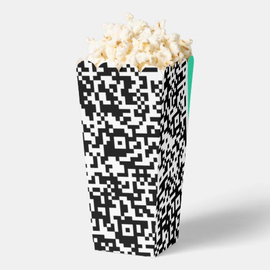 Uw QR-code Popcorn Box voorbeeld Bedankdoosjes (Popped)