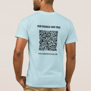 Uw QR Code Scan Aangepaste Naam Website T-shirt Gi