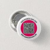 Uw QR Code Scan Aangepaste Tekst en Kleuren Button (Voorkant /achterkant)
