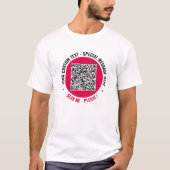 Uw QR Code Scan Aangepaste Tekst Gepersonaliseerd  T-shirt (Voorkant)