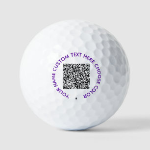 Uw QR Code Scan en Custom Text Golf Balls Stamp Golfballen