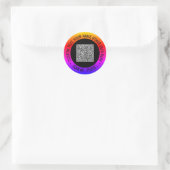 Uw QR Code Scan Info en aangepaste tekst Stickers (Tas)