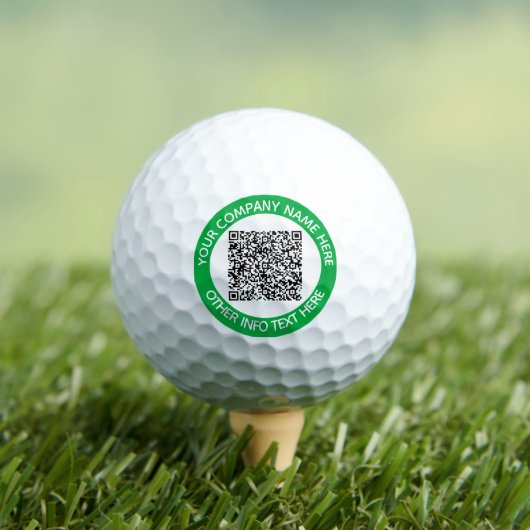 Uw QR Code Scan Info en Tekststempel Golfballen (Insitu Shirt)