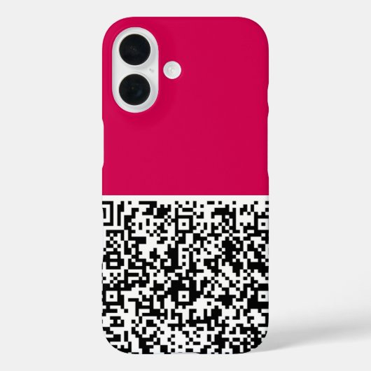 Uw QR Code Scan Info iPhone Case Kies Kleur (Achterkant)