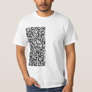 Uw QR Code Scan Info Modern gepersonaliseerd T-shi T-shirt