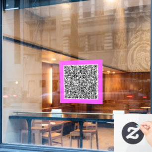 Uw QR Code Scan Info Promotievenster Cling Raamsticker