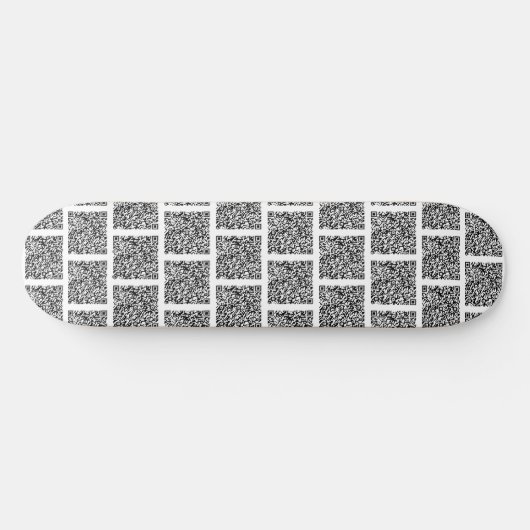 Uw QR Code Scan Info Skateboard Voorbeeld (Horizontaal)