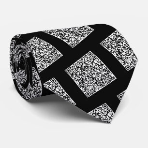 Uw QR Code Scan Info Stropdas met aangepaste kleur