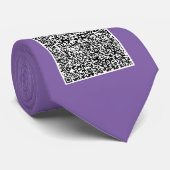Uw QR-code scan info tekst stropdas voorbeeld (Opgerold)