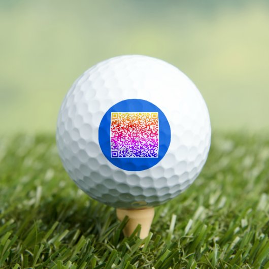 Uw QR Code Scan Stamp Golf Balls - Kies kleur Golfballen (Insitu Shirt)
