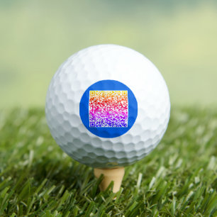 Uw QR-code scan stempel golfballen - kies kleur