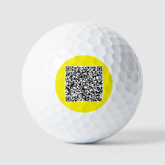 Uw QR-code scan stempels golfballen voorbeeld (Voorkant)