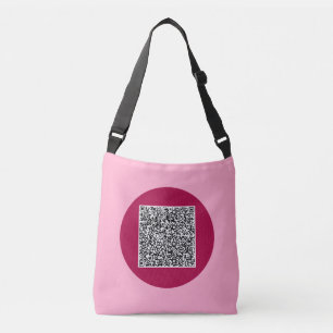 Uw QR-code scaninfo aangepaste kleur gepersonalise Crossbody Tas