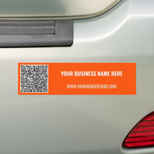 Uw QR-code scaninfo bumpersticker aangepaste tekst (Op auto)
