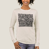 Uw QR-code scaninfo gepersonaliseerd grappig Tri-Blend Shirt (Voorkant)