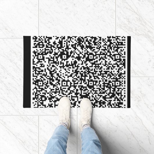 Uw QR-code scaninfo Gepersonaliseerde deurmat (Binnen)
