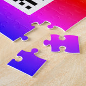 Uw QR-code scaninfo gepersonaliseerde puzzel (Zijkant)