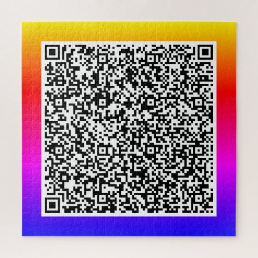 Uw QR-code scaninfo gepersonaliseerde puzzel (Verticaal)