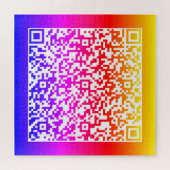 Uw QR-code scaninfo gepersonaliseerde puzzel Legpuzzel (Horizontaal)