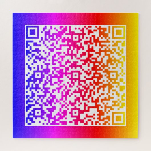 Uw QR-code scaninfo gepersonaliseerde puzzel Legpuzzel (Horizontaal)