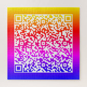 Uw QR-code scaninfo gepersonaliseerde puzzel Legpuzzel (Verticaal)