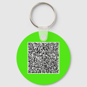 Uw QR-code scaninfo gepersonaliseerde Sleutelhange Sleutelhanger