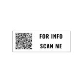 Uw QR-code scaninfo gepersonaliseerde stempel voor (Design)