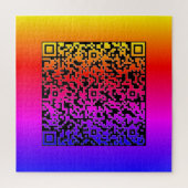 Uw QR-code scaninfo grappige puzzel cadeau Legpuzzel (Verticaal)