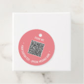 Uw QR-code Scaninfo Tekst- en kleurentabel Bedankjes Labels (In situ)