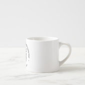 Uw QR code scaninfo tekst kleuren espresso Mok (Rechts)