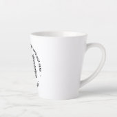 Uw QR code scaninfo tekst latte Mok (Rechts)