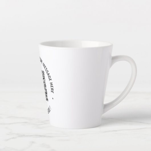 Uw QR code scaninfo tekst latte Mok (Rechts)