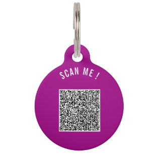 Uw QR-code scaninfo tekst Pet ID-tag sjabloon Huisdierpenning