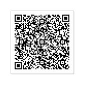 Uw QR-code scaninfo zelfinkende stempel sjabloon (Design)