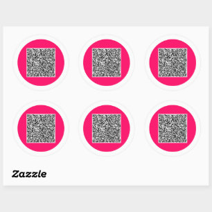 Uw QR-code Scaninformatie Gepersonaliseerde Sticke Ronde Sticker