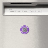 Uw QR-code Scannen Aangepaste tekst Promotiemagnet Magneet (Insitu (Vaatwasser))