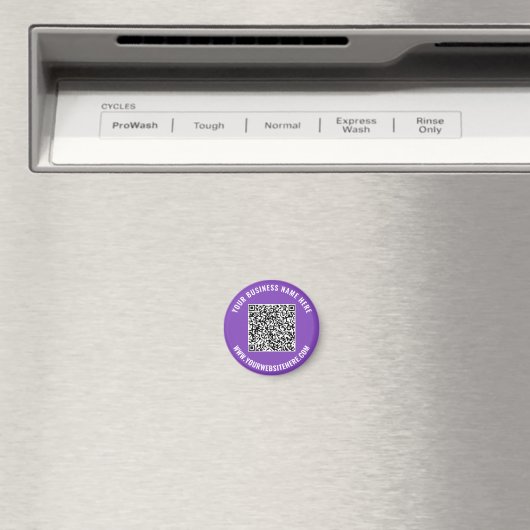 Uw QR-code Scannen Aangepaste tekst Promotiemagnet Magneet (Insitu (Vaatwasser))