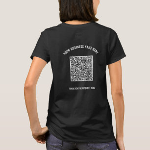Uw QR-code Scannen Info Aangepast tekstbedrijf T-S T-shirt