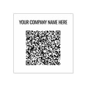Uw QR-code Scannen Info Aangepaste tekst Rubberste Rubberstempel (Afrduk)