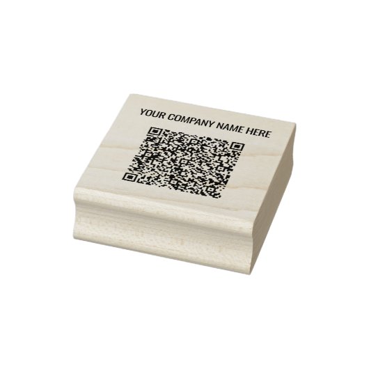 Uw QR-code Scannen Info Aangepaste tekst Rubberste Rubberstempel (Stempel)