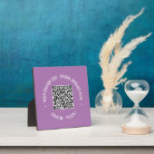 Uw QR-code Scannen Info Aangepaste tekstkleuren Pl Fotoplaat (Insitu)