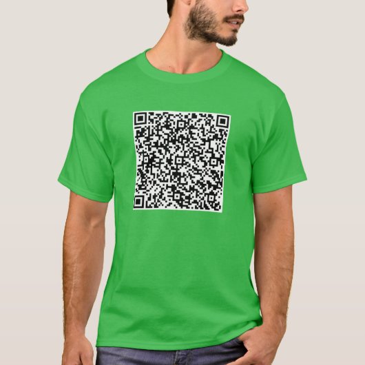 Uw QR-code scannen Info verrassingsbericht T-shirt (Voorkant)