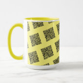 Uw QR-code scant naar uw grappige mok aangepaste k (Links)