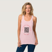 Uw QR-code Scantekst Funny Persoonlijke Tanktop (Volledige Voorkant)
