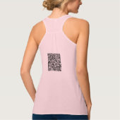 Uw QR-code Scantekst Funny Persoonlijke Tanktop (Achterkant)