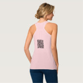 Uw QR-code Scantekst Funny Persoonlijke Tanktop (Volledige Achterkant)