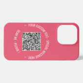 Uw QR Code Scantekst Info Tekst en Colors iPhone C iPhone Hoesje (Achterkant horizontaal)