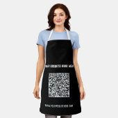 Uw QR Code Schort met Aangepaste Tekst en Kleur (Gedragen)