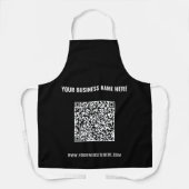 Uw QR Code Schort met Aangepaste Tekst en Kleur (Voorkant)