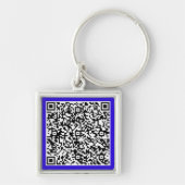 Uw QR Code Sleutelhanger Aangepaste kleur aanpasse (Voorkant)